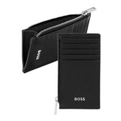 Porte-cartes publicitaire zip Classic Grained Hugo Boss