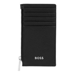 Porte-cartes publicitaire zip Classic Grained Hugo Boss