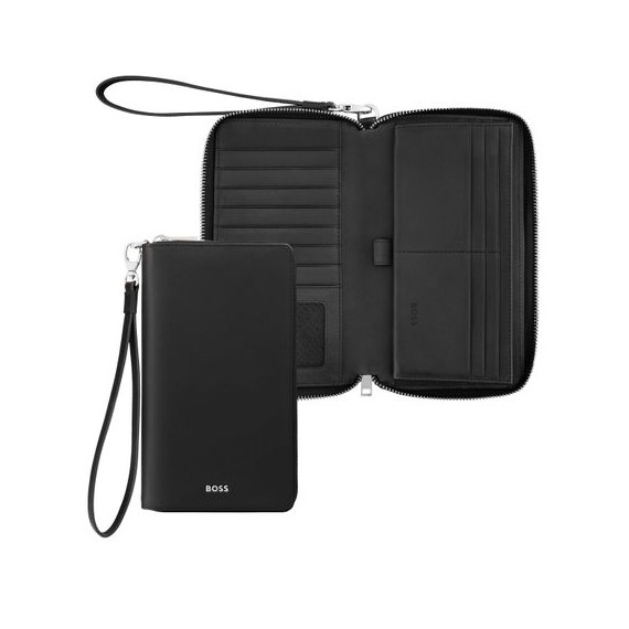 Portefeuille publicitaire voyage Classic Smooth Hugo Boss