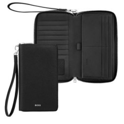 Portefeuille publicitaire voyage Classic Grained Hugo Boss