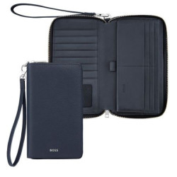 Portefeuille publicitaire voyage Classic Grained Hugo Boss
