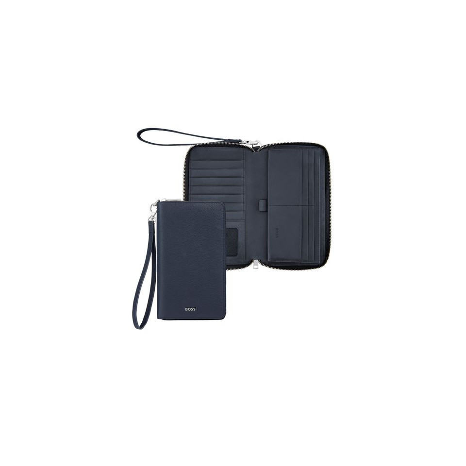 Portefeuille publicitaire voyage Classic Grained Hugo Boss