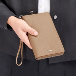 Portefeuille publicitaire voyage Classic Grained Hugo Boss