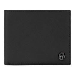 Portefeuille publicitaire porte-monnaie Double B Saffiano Hugo Boss