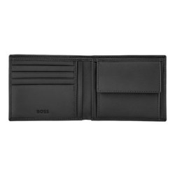 Portefeuille publicitaire porte-monnaie Double B Saffiano Hugo Boss