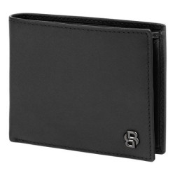 Portefeuille publicitaire porte-monnaie Double B Saffiano Hugo Boss