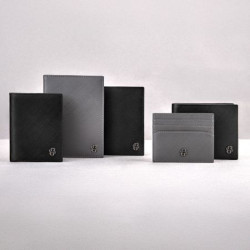 Portefeuille publicitaire porte-monnaie Double B Saffiano Hugo Boss