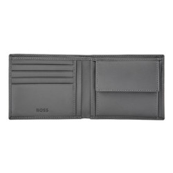 Portefeuille publicitaire porte-monnaie Double B Saffiano Hugo Boss