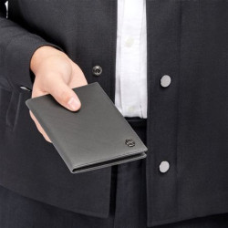 Porte-passeports publicitaire Double B Saffiano Hugo Boss