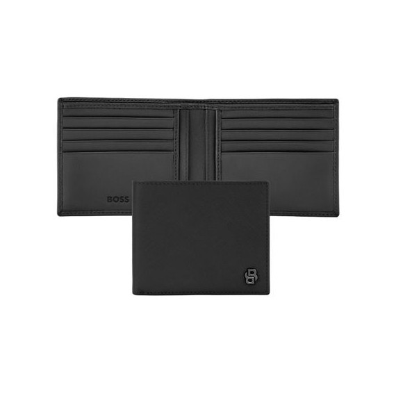 Portefeuille publicitaire Double B Saffiano Hugo Boss