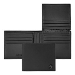 Portefeuille publicitaire avec flap Double B Saffiano Hugo Boss