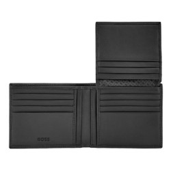 Portefeuille publicitaire avec flap Double B Saffiano Hugo Boss