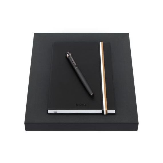 Bloc-notes publicitaire et stylo Hugo Boss