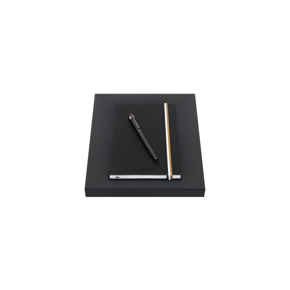 Bloc-notes publicitaire et stylo Hugo Boss