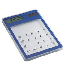 Calculatrice solaire publicitaire quadrichromie dual power