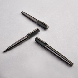 Stylo publicitaire bille Double B Saffiano Hugo Boss