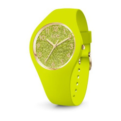 Montre ICE publicitaire glitter-Neon lime-Petite-3H Ice-Watch