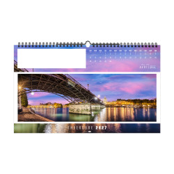 Calendrier personnalisé fabriqué en France 13 feuillets Envergure petit format