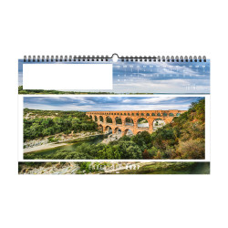 Calendrier personnalisé fabriqué en France 13 feuillets Envergure petit format