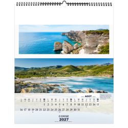 Calendrier publicitaire 13 feuillets France Panoramique grand format