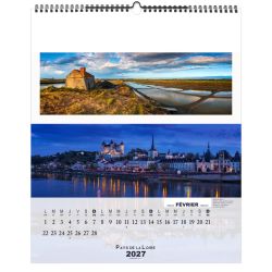 Calendrier publicitaire 13 feuillets France Panoramique grand format