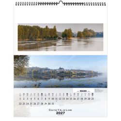 Calendrier publicitaire 13 feuillets France Panoramique grand format
