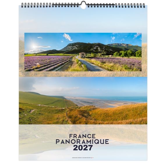 Calendrier publicitaire 13 feuillets France Panoramique grand format