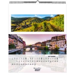 Calendrier publicitaire 13 feuillets France Panoramique grand format
