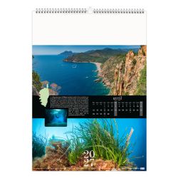 Calendrier publicitaire 13 feuillets Corsica