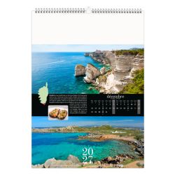 Calendrier publicitaire 13 feuillets Corsica
