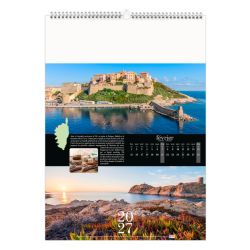 Calendrier publicitaire 13 feuillets Corsica