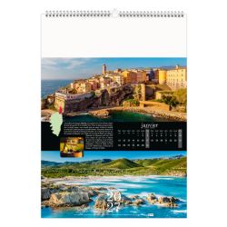 Calendrier publicitaire 13 feuillets Corsica