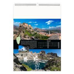 Calendrier publicitaire 13 feuillets Corsica