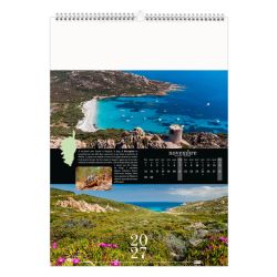 Calendrier publicitaire 13 feuillets Corsica