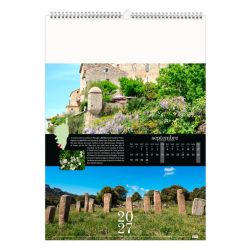 Calendrier publicitaire 13 feuillets Corsica