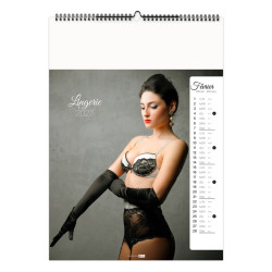 Calendrier personnalisable fabriqué en France 13 feuillets Lingerie