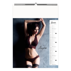 Calendrier personnalisable fabriqué en France 13 feuillets Lingerie
