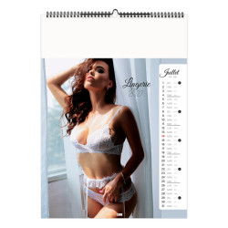Calendrier personnalisable fabriqué en France 13 feuillets Lingerie