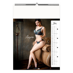 Calendrier personnalisable fabriqué en France 13 feuillets Lingerie