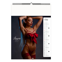 Calendrier personnalisable fabriqué en France 13 feuillets Lingerie