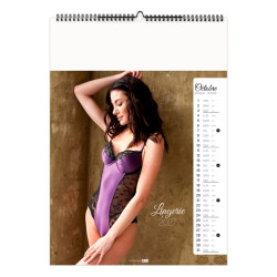 Calendrier personnalisable fabriqué en France 13 feuillets Lingerie