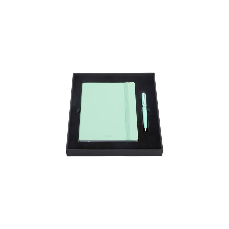 Parure publicitaire HUGO BOSS(stylo bille & carnet A5) 9