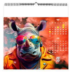 Calendrier personnalisable fabriqué en France 7 feuillets Street'Art petit format