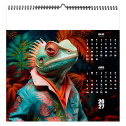 Calendrier personnalisable fabriqué en France 7 feuillets Street'Art petit format