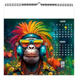 Calendrier personnalisable fabriqué en France 7 feuillets Street'Art grand format