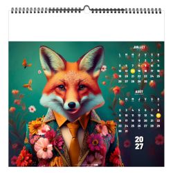Calendrier personnalisable fabriqué en France 7 feuillets Street'Art grand format