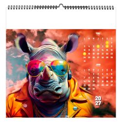 Calendrier personnalisable fabriqué en France 7 feuillets Street'Art grand format
