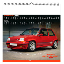 Calendrier personnalisable fabriqué en France 7 feuillets Design Car petit format