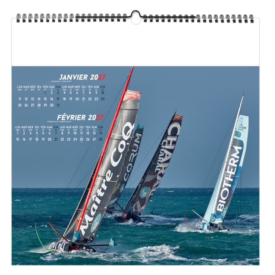 Calendrier personnalisable fabriqué en France 7 feuillets Voile Sportive grand format