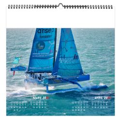 Calendrier personnalisable fabriqué en France 7 feuillets Voile Sportive grand format